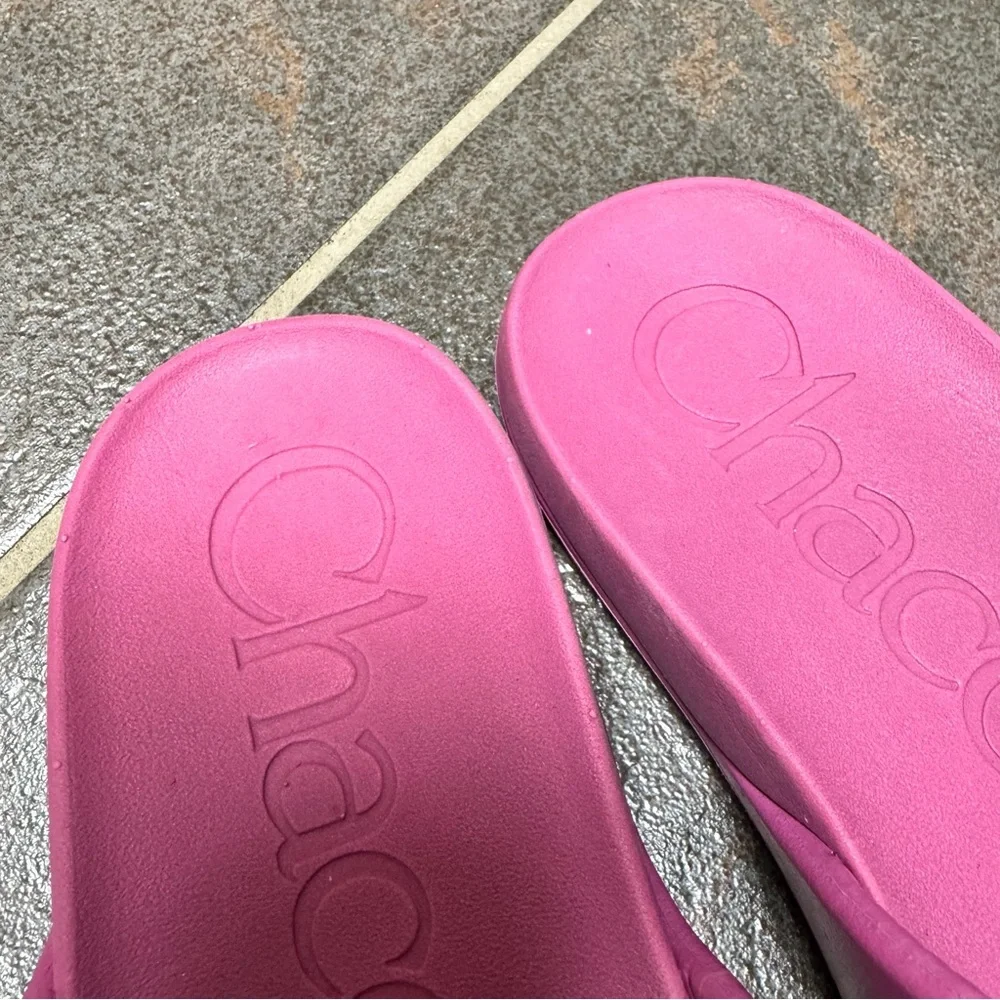 NEW Chaco Chillos Slides Kids Buckle Sandals Outskirt Fuchsia Pink 5 NWT
